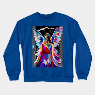 Angel in colorful Matisse style Crewneck Sweatshirt